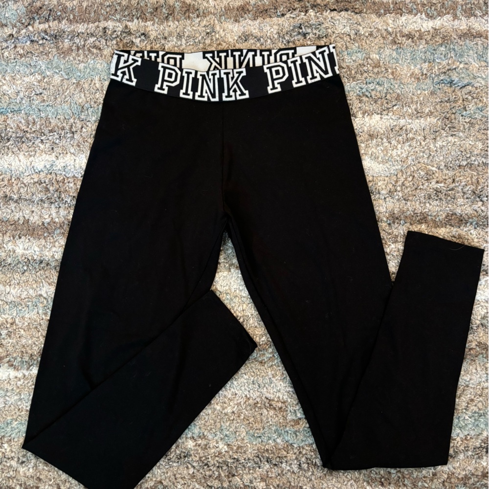 PINK LEGGINGS/ YOGA PANTS🖤SIZE SMALL - Picture 2 of 5